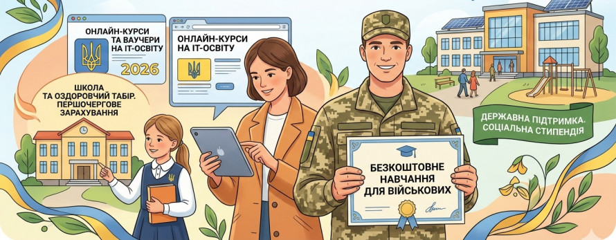Фото до матеріалу: Освітні пільги для військових та їхніх сімей у 2026 році: повний гід