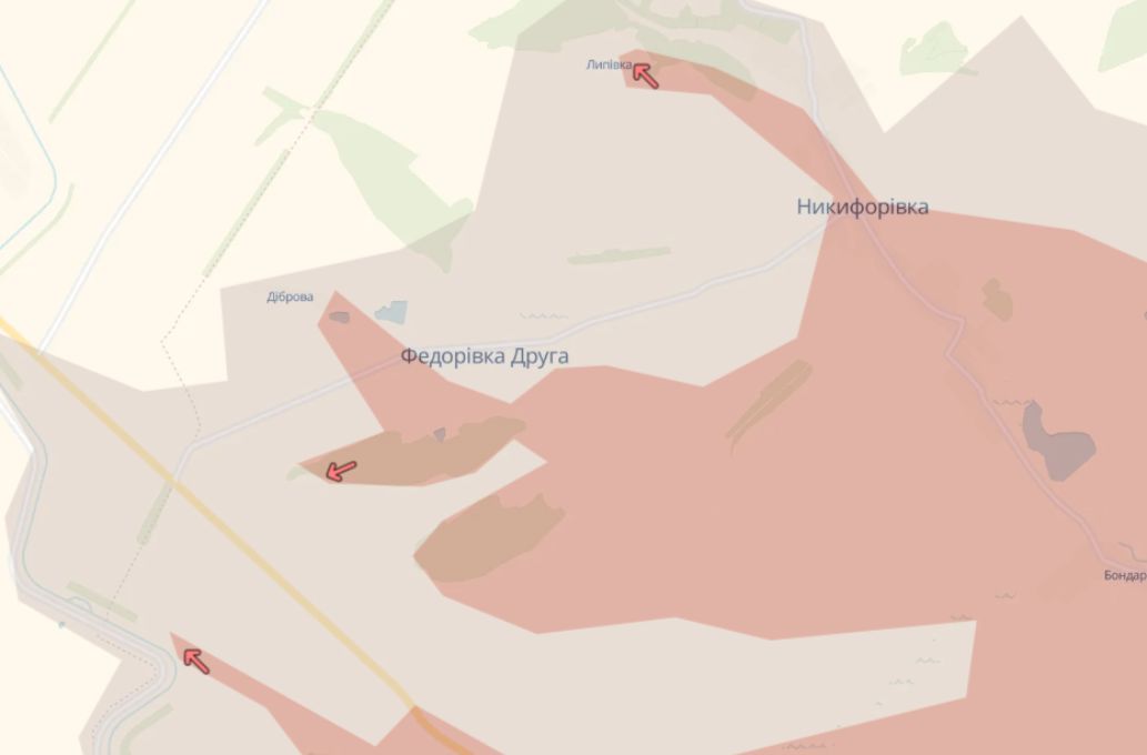 Фото до матеріалу: Росія просунулась до Голубівки та Діброви: оновлення мапи DeepState