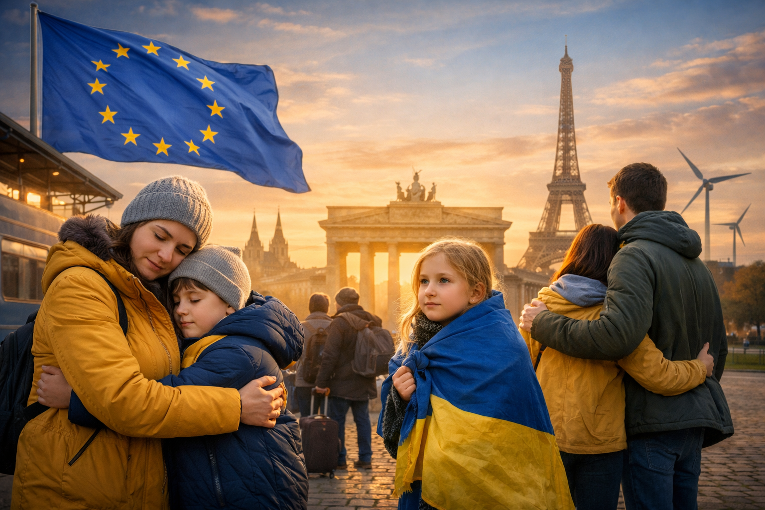 Фото до матеріалу: ЄС продовжить тимчасовий захист українців до березня 2028 року