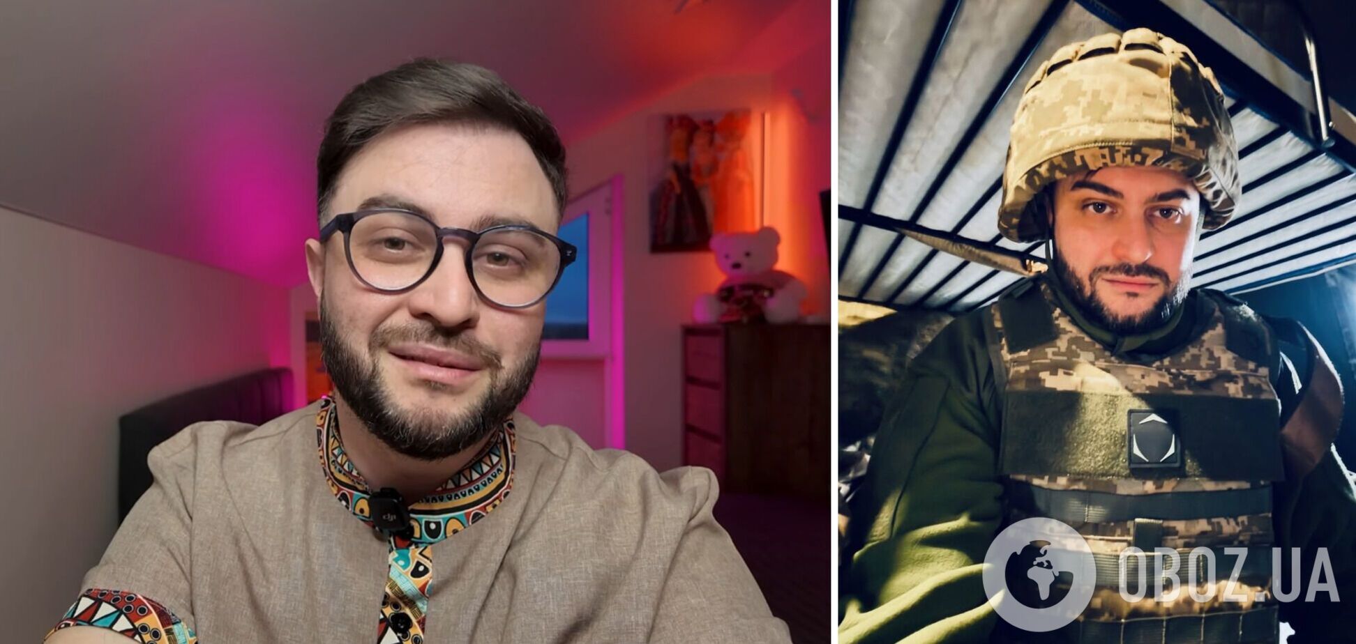 Фото до матеріалу: Блогер Богдан Беспалов розповів про службу в ЗСУ: умови на передовій