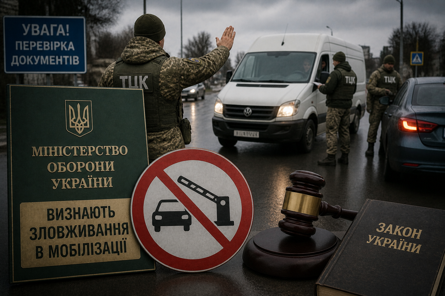 Фото до матеріалу: Міноборони визнала порушення під час мобілізації: коли перекриття доріг ТЦК є незаконним