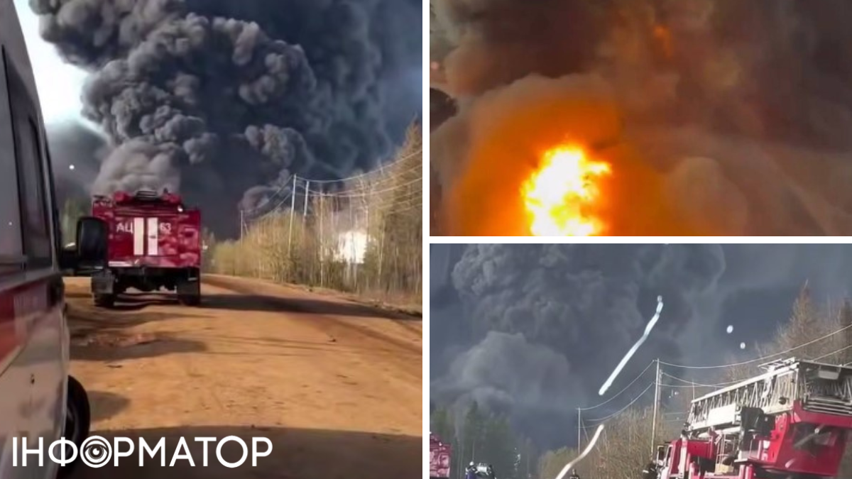 Фото до матеріалу: Російська нафтоперекачувальна станція «Пермь» вигоріла на 70% після удару дронів