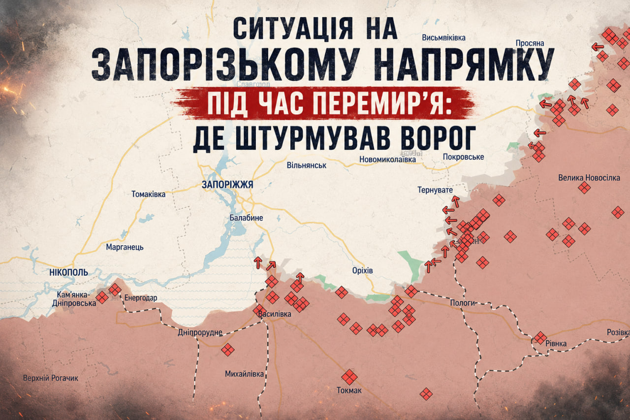 Фото до матеріалу: Ситуація на Запорізькому напрямку під час перемир'я: де штурмував ворог