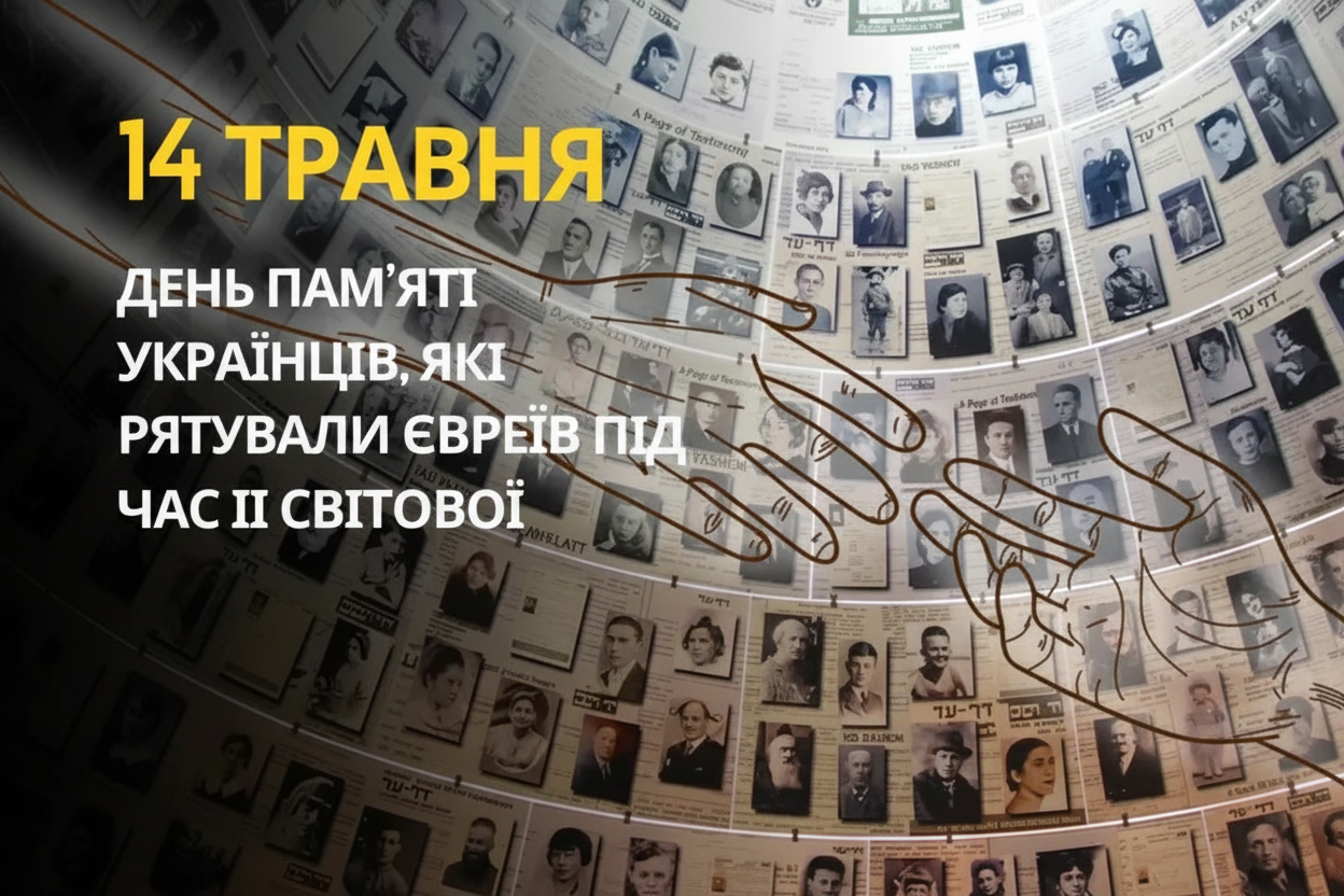 Фото до матеріалу: День пам'яті українців, які рятували євреїв: 14 травня в Україні