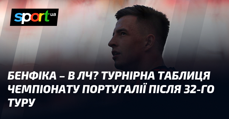 Фото до матеріалу: Бенфіка – в ЛЧ? Турнірна таблиця чемпіонату Португалії після 32-го туру