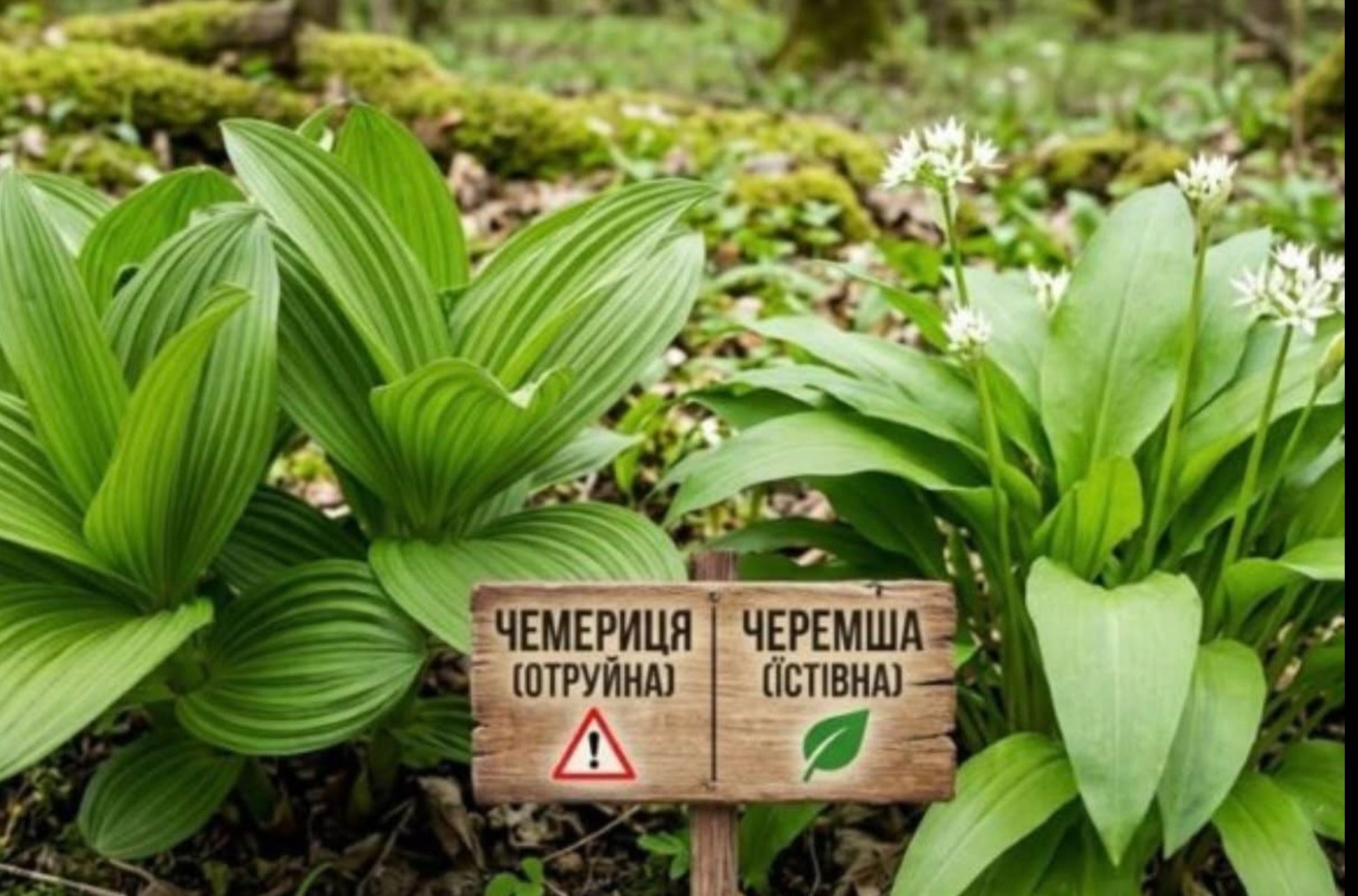 Фото до матеріалу: Делікатес чи смертельна пастка? Фахівці пояснюють різницю між черемшею та чемерицею - 20 хвилин