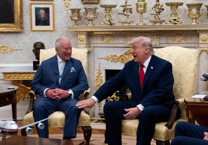 Фото до матеріалу: Король Чарльз III з іронією розповів Трампу про спалення Білого дому британцями