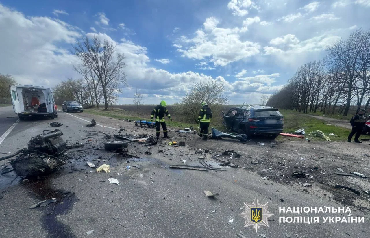 Фото до матеріалу: ДТП на Бориспільщині: загинув водій, двоє постраждали