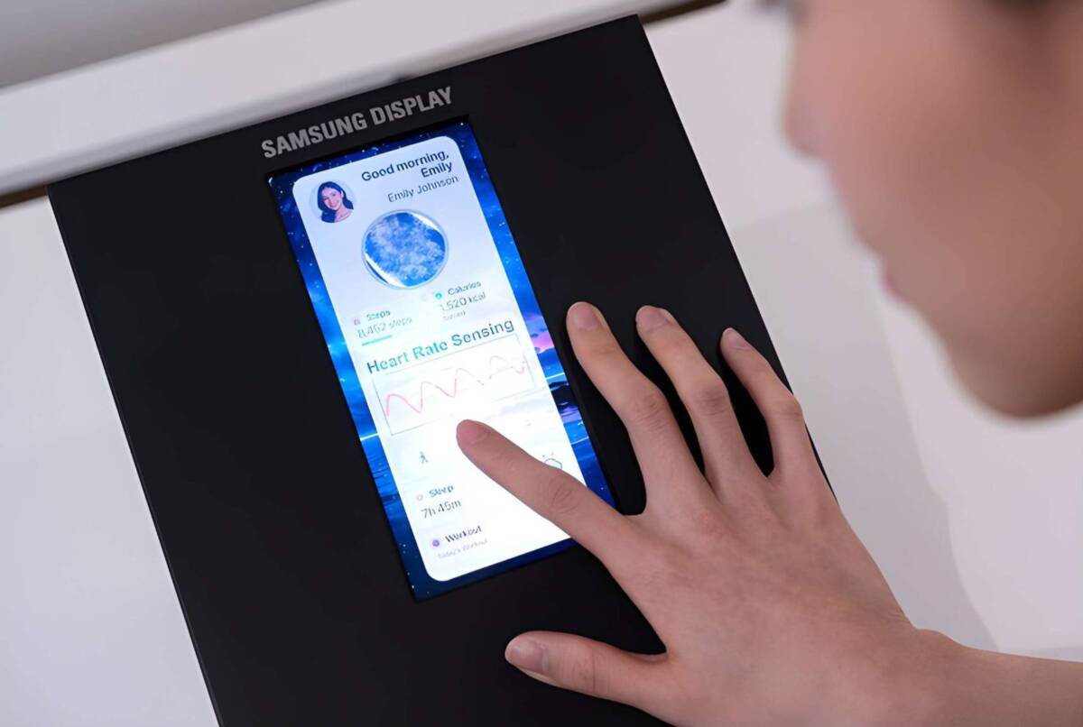 Фото до матеріалу: Samsung презентувала дисплей із вбудованими біометричними датчиками