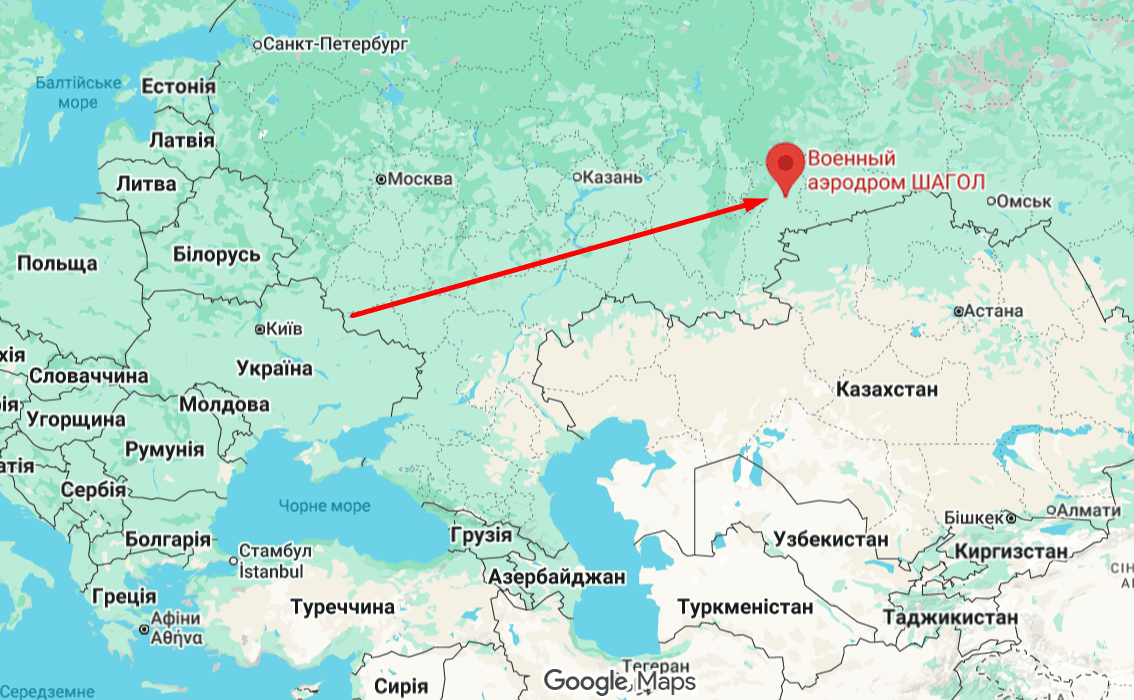 Фото до матеріалу: ЗСУ завдали удару по Су-57 та Су-34 у Челябінській області на відстані 1700 км від кордону