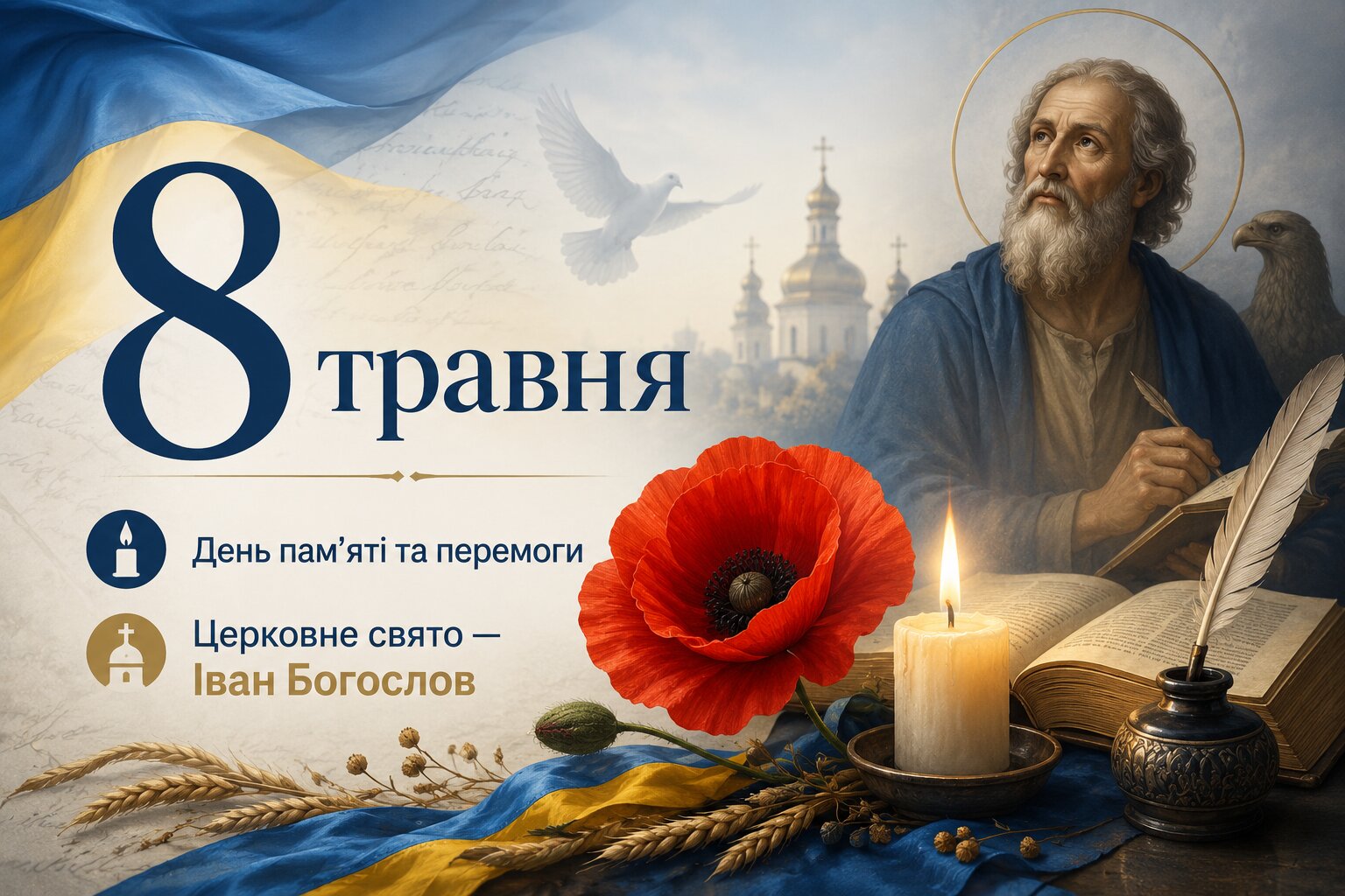 Фото до матеріалу: 8 травня в Україні: День пам'яті, церковне свято та важливі міжнародні дати