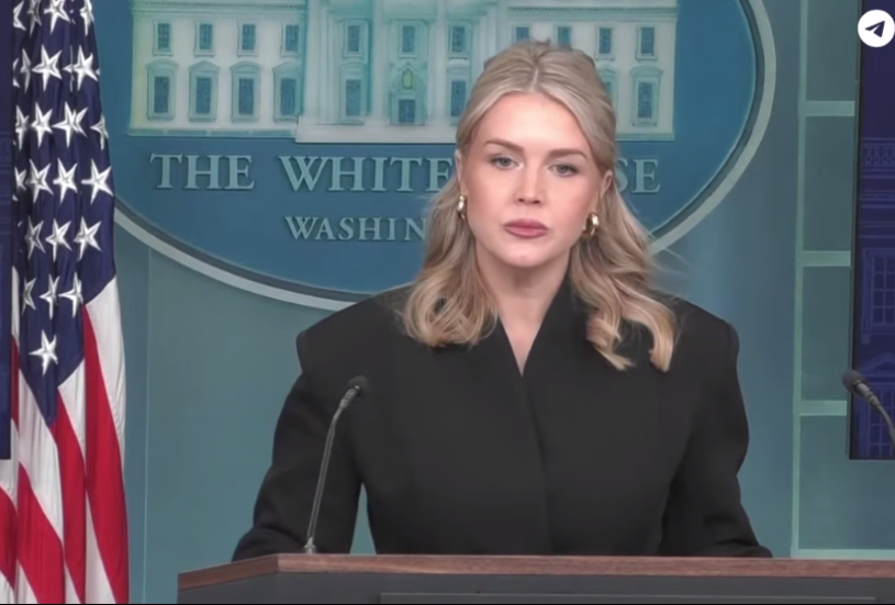 Фото до матеріалу: Прессекретарка Трампа вдруге стала мамою