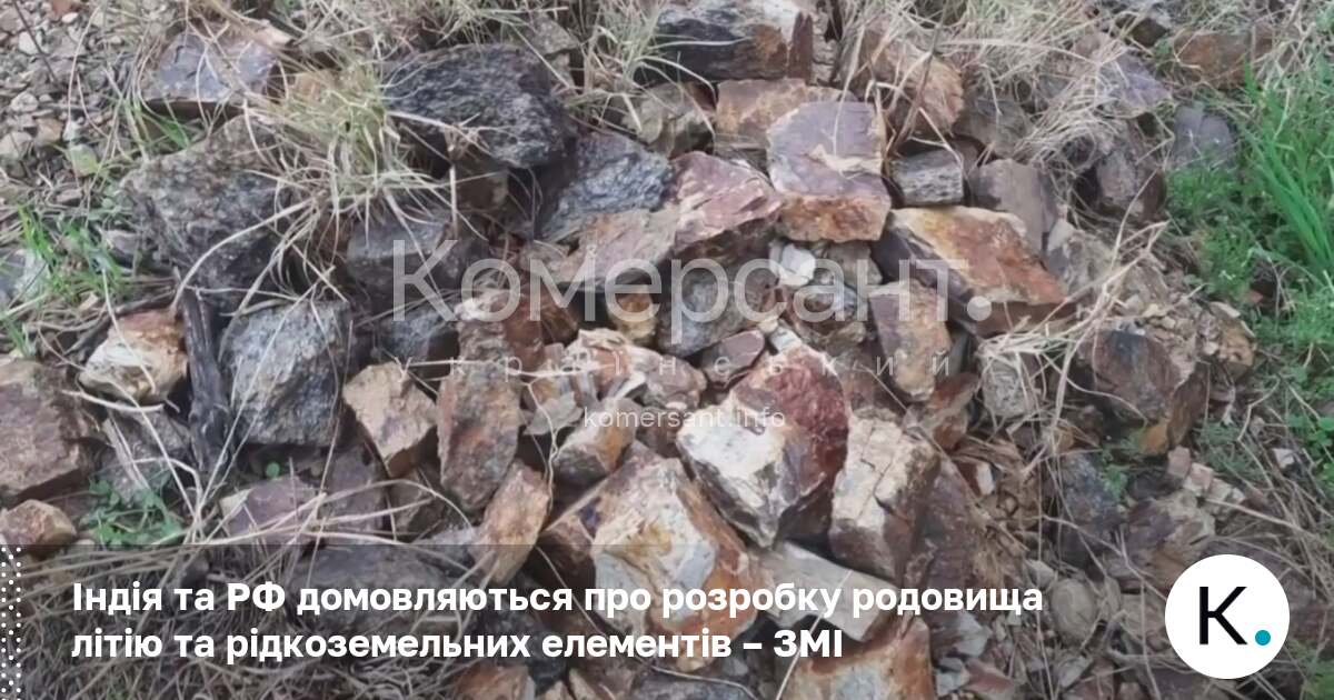 Фото до матеріалу: Індія та РФ домовляються про розробку родовища літію та рідкоземельних елементів – ЗМІ