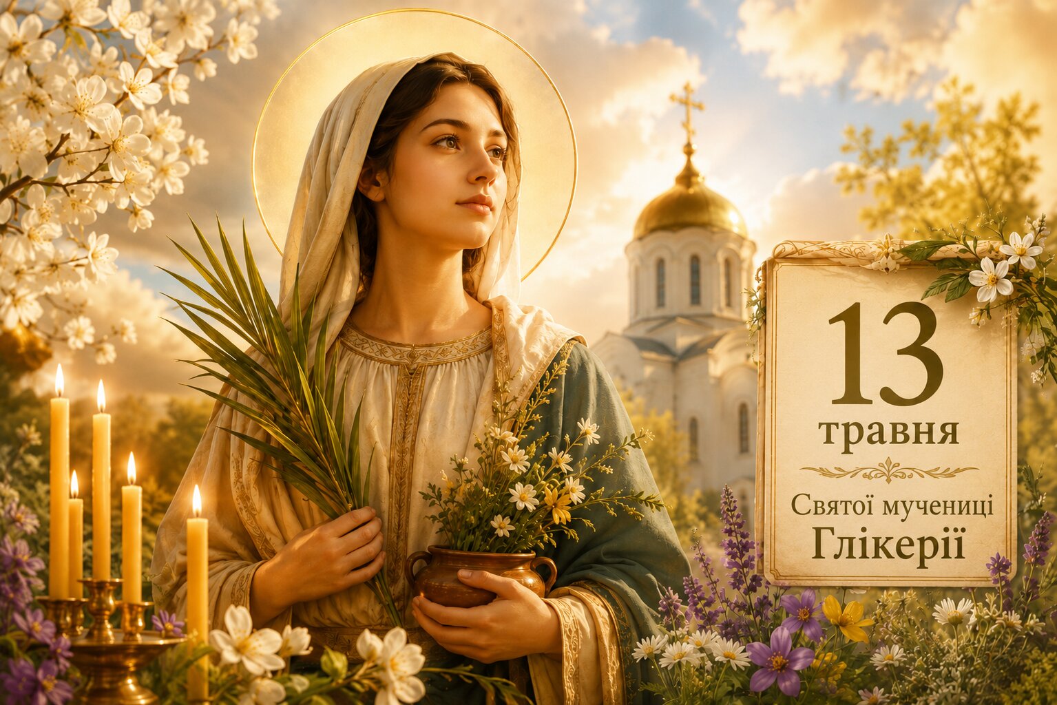 Фото до матеріалу: Свята мучениці Глікерії: як віряни вшановують 13 травня та народні прикмети