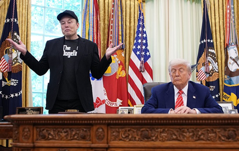 Фото до матеріалу: Трамп візьме з собою Маска, Кука та топ-менеджерів банків у Китай