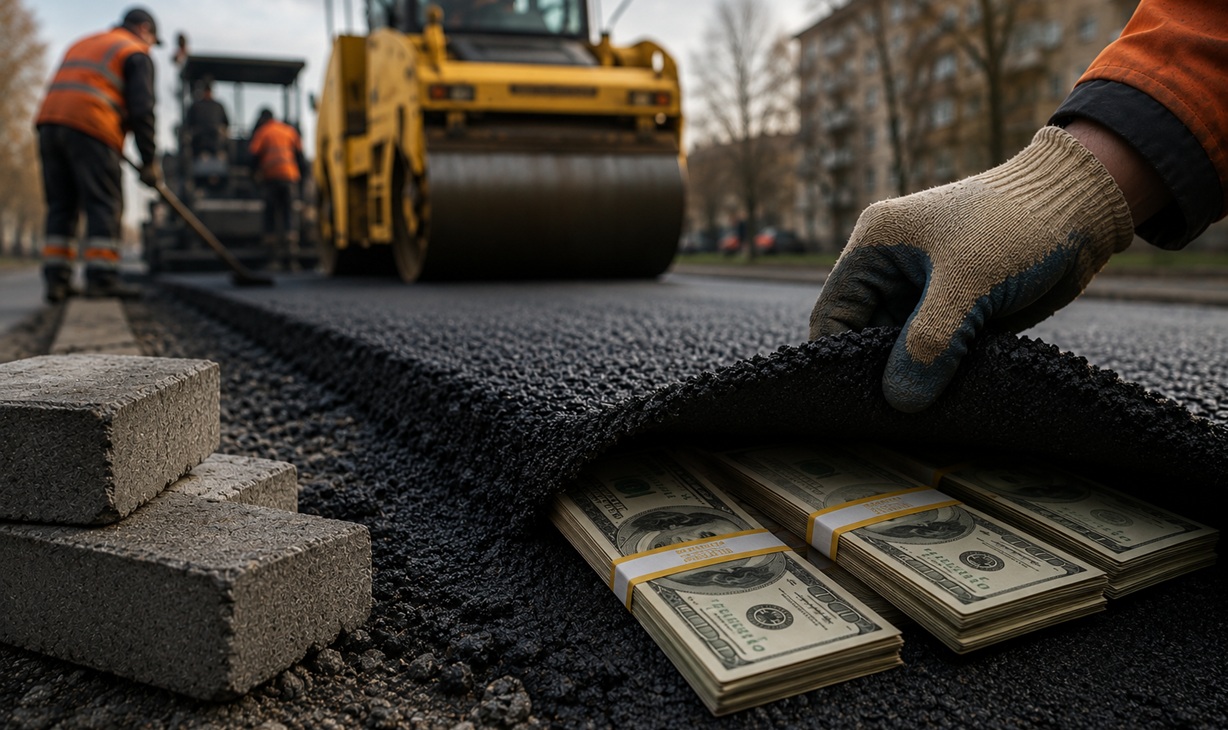 Фото до матеріалу: Полтаватеплоенерго витратило мільйон на асфальт без тендеру: підрядник пов'язаний з оточенням нардепа Касая