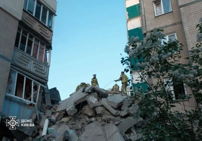 Фото до матеріалу: Київ зазнав масованої атаки дронами та балістикою: загинула людина, понад 30 постраждали