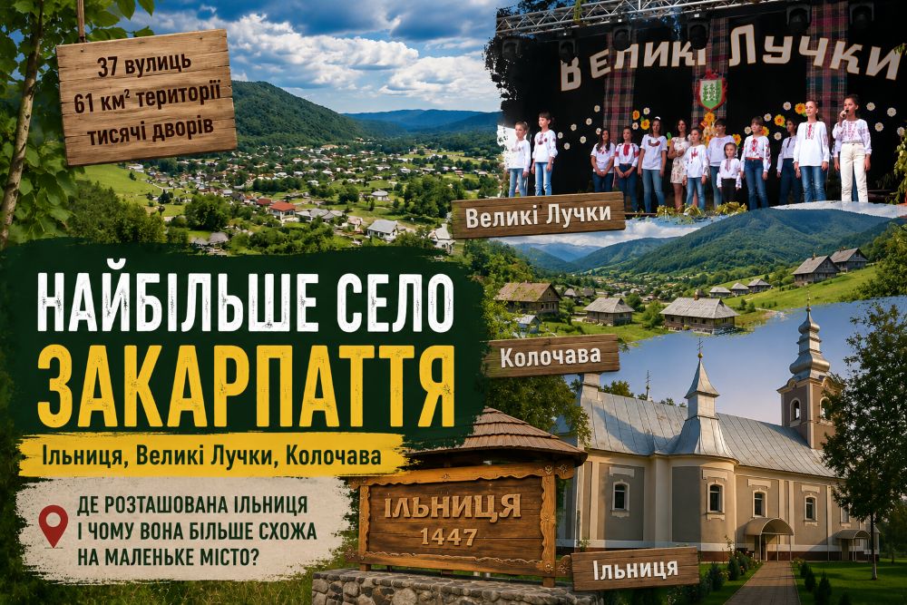 Фото до матеріалу: Великі Лучки, Ільниця та Колочава: велетні серед сіл Закарпаття