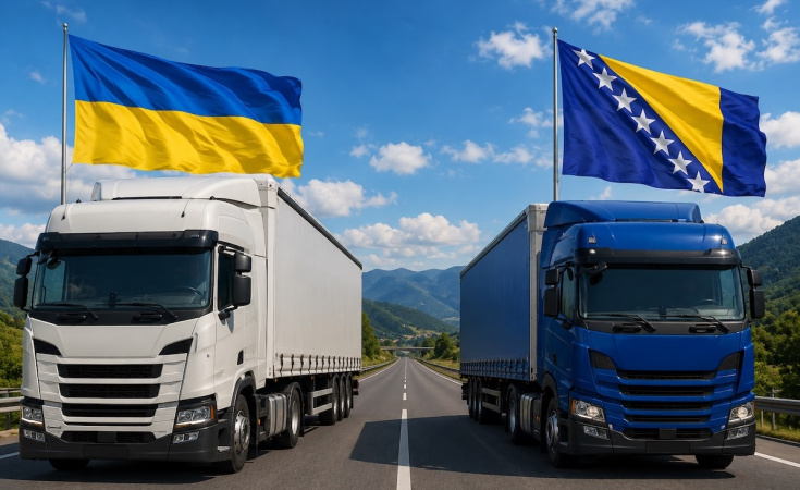 Фото до матеріалу: Україна та Боснія і Герцеговина впроваджують транспортний безвіз