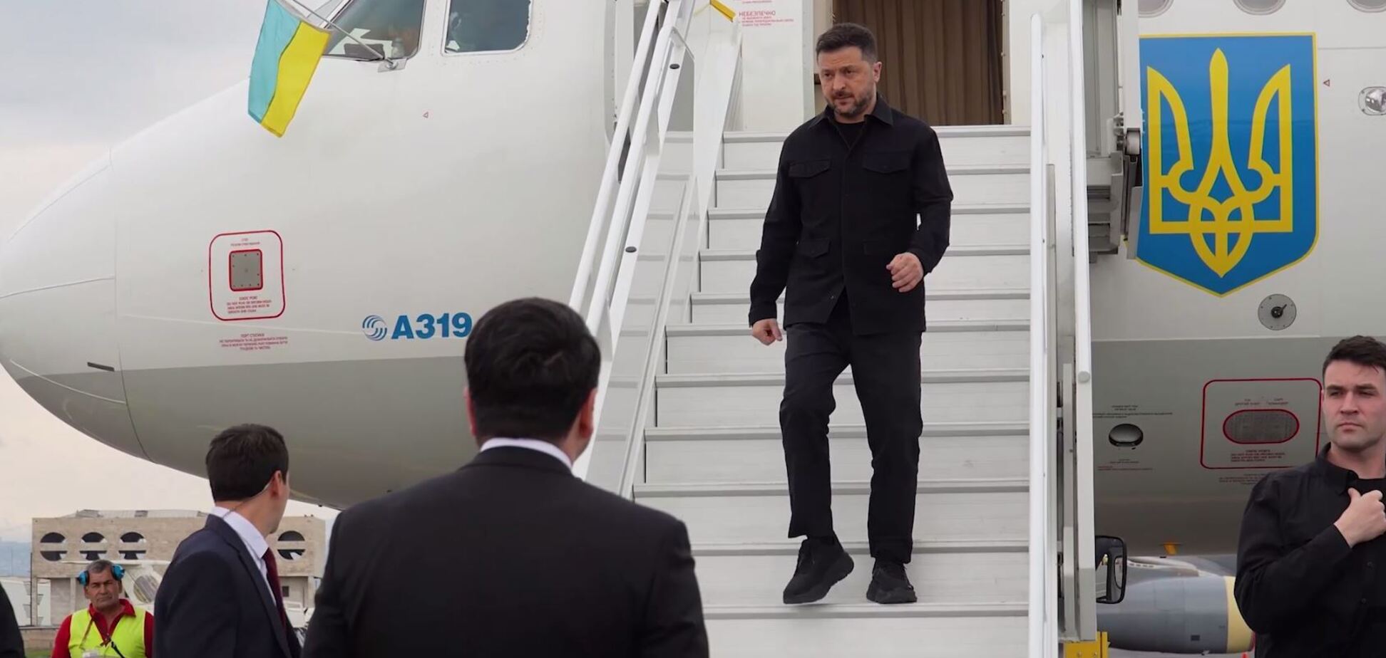 Фото до матеріалу: Президент Зеленський прибув до Єревана на саміт Європейської політичної спільноти