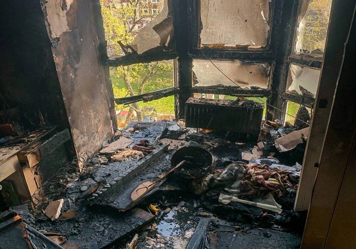 Фото до матеріалу: На Бучанщині з палаючої квартири врятували 11-річного хлопчика, який ховався у задимленій ванній