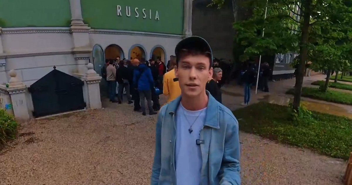 Фото до матеріалу: Запитав про атаки по Україні: відомий журналіст "зіпсував" послу РФ бієнале у Венеції