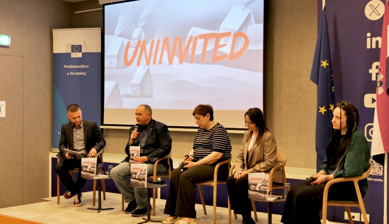Фото до матеріалу: Книга «Коли не стукають у двері»: українці про окупацію презентували в Загребі