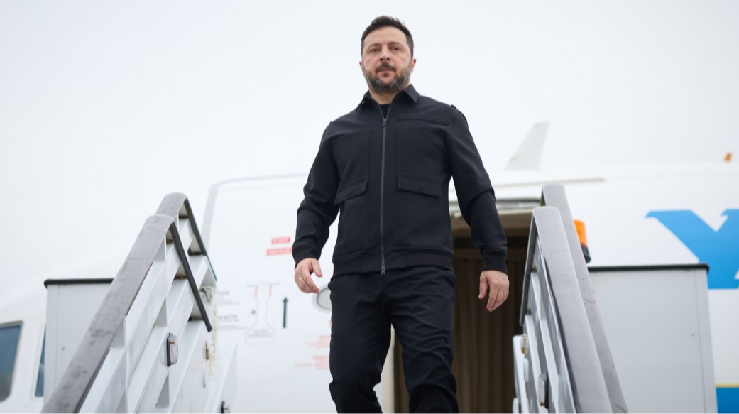 Фото до матеріалу: Зеленський прибув до Німеччини для зустрічі з Мерцом