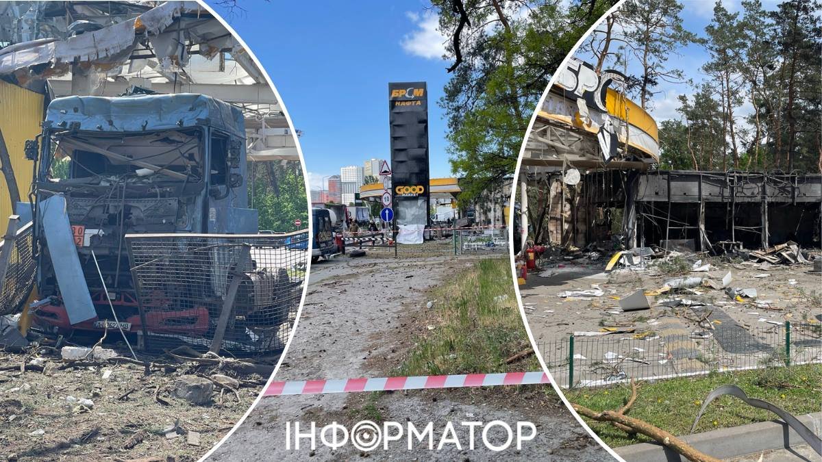 Фото до матеріалу: Паливні баки вціліли: очевидці описують вибух на АЗС БРСМ у Дарниці