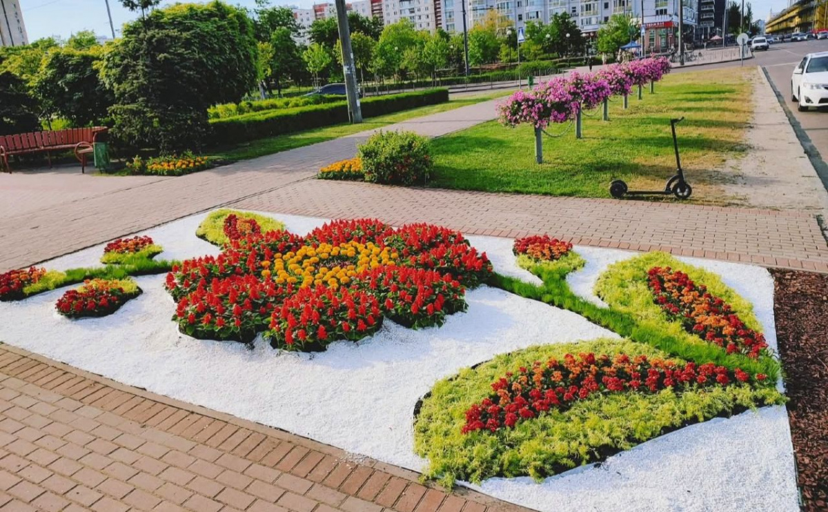 Фото до матеріалу: У Оболонському районі Києва відкрили меморіальний квітник до Дня перемоги