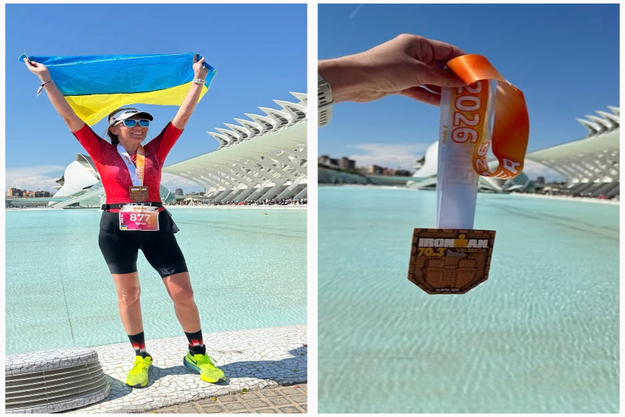 Фото до матеріалу: Франківська лікарка Ірина Кишакевич підкорила Ironman 70.3 у Валенсії