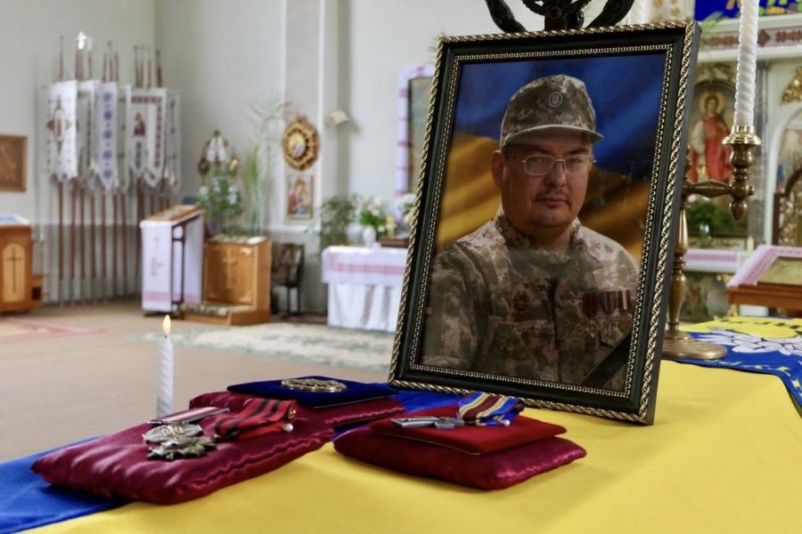 Фото до матеріалу: Героя Сергія Скворцова поховали з військовими почестями в Калуші