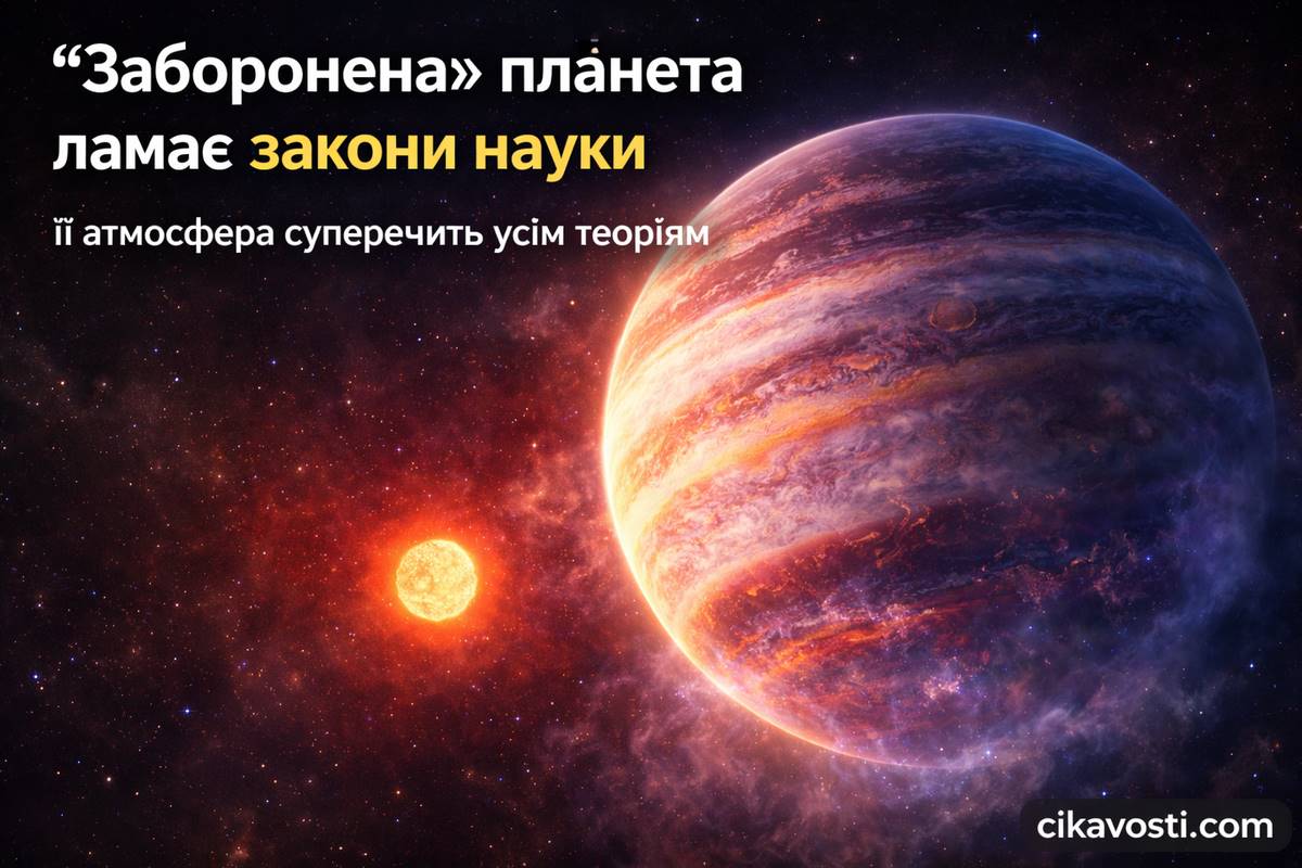 Фото до матеріалу: Телескоп Джеймс Вебб виявив планету з атмосферою, біднішою на метали, ніж її зірка