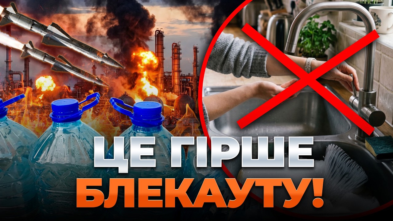 Фото до матеріалу: Українцям радять зробити запаси води: експерти попереджають про можливі удари РФ по інфраструктурі