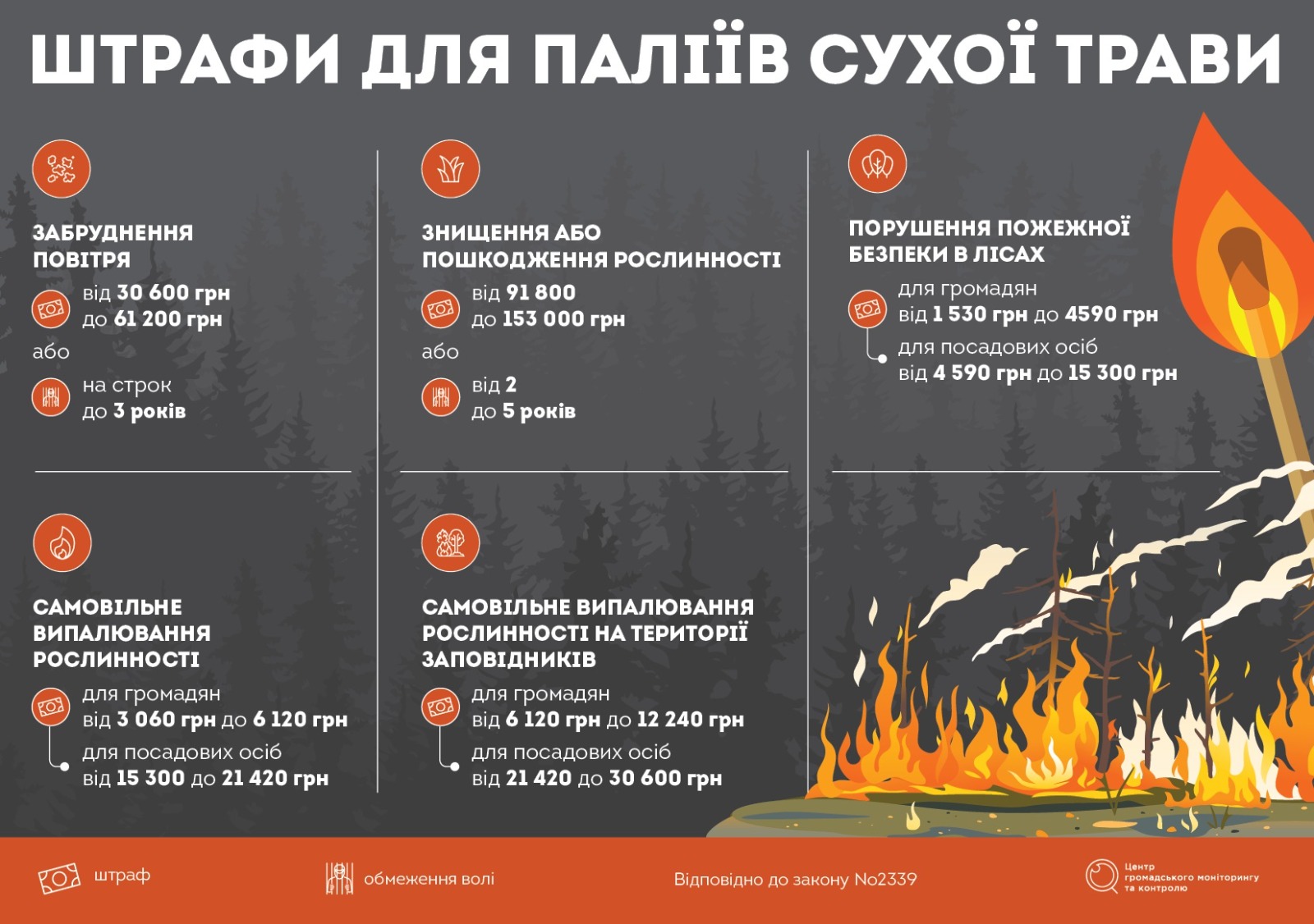 Фото до матеріалу: Жителів Любомльщини закликають не випалювати рослинність