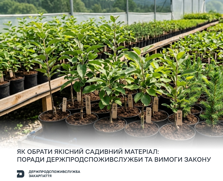 Фото до матеріалу: Купівля саджанців: поради Держпродспоживслужби, як перевірити документи та стан рослин