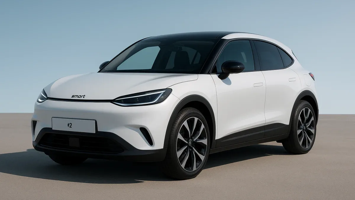 Фото до матеріалу: Smart #2: концепт мікроелектромобіля від Mercedes та Geely дебютував у Пекіні