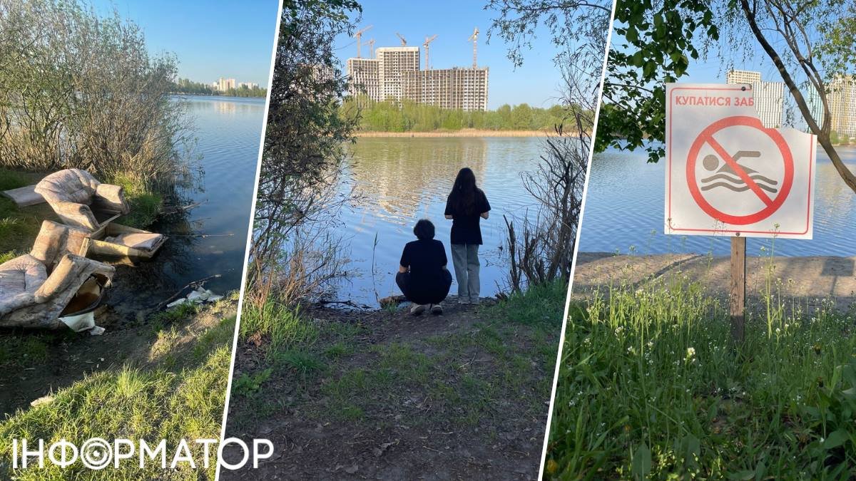 Фото до матеріалу: Озеро Небреж на Осокорках: від «рай» до токсичного звалища й цвинтаря для котів