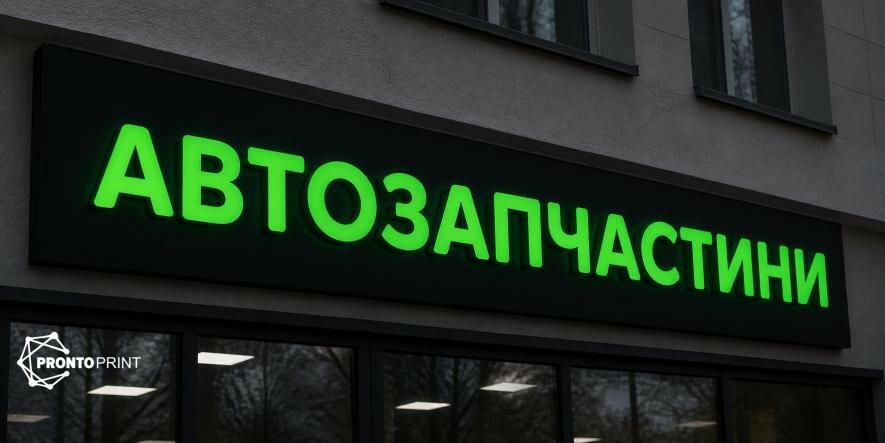 Фото до матеріалу: Як обрати вивіску на фасад у Києві: технології та бюджет