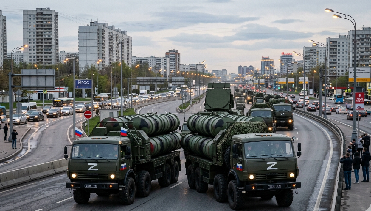 Фото до матеріалу: Зеленський: Росія посилює ППО навколо Москви перед парадом і вивозить ресурси