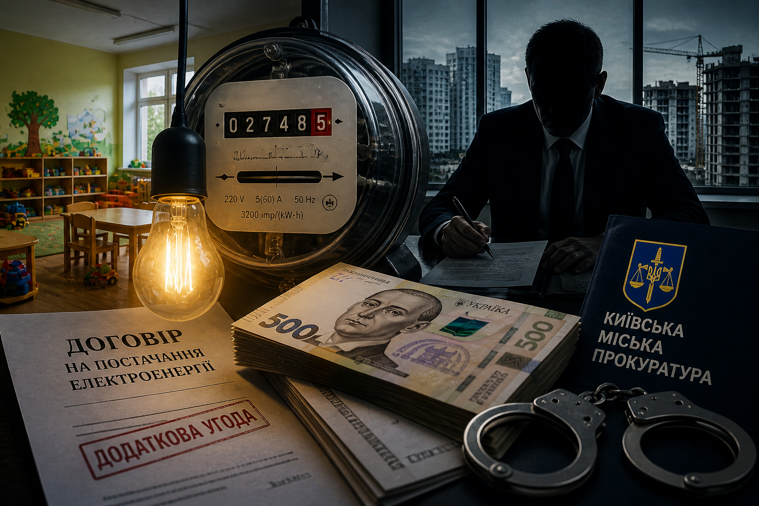 Фото до матеріалу: У Києві викрили схему на мільйони: директор енергокомпанії підозрюється у розкраданні коштів дитячим садкам