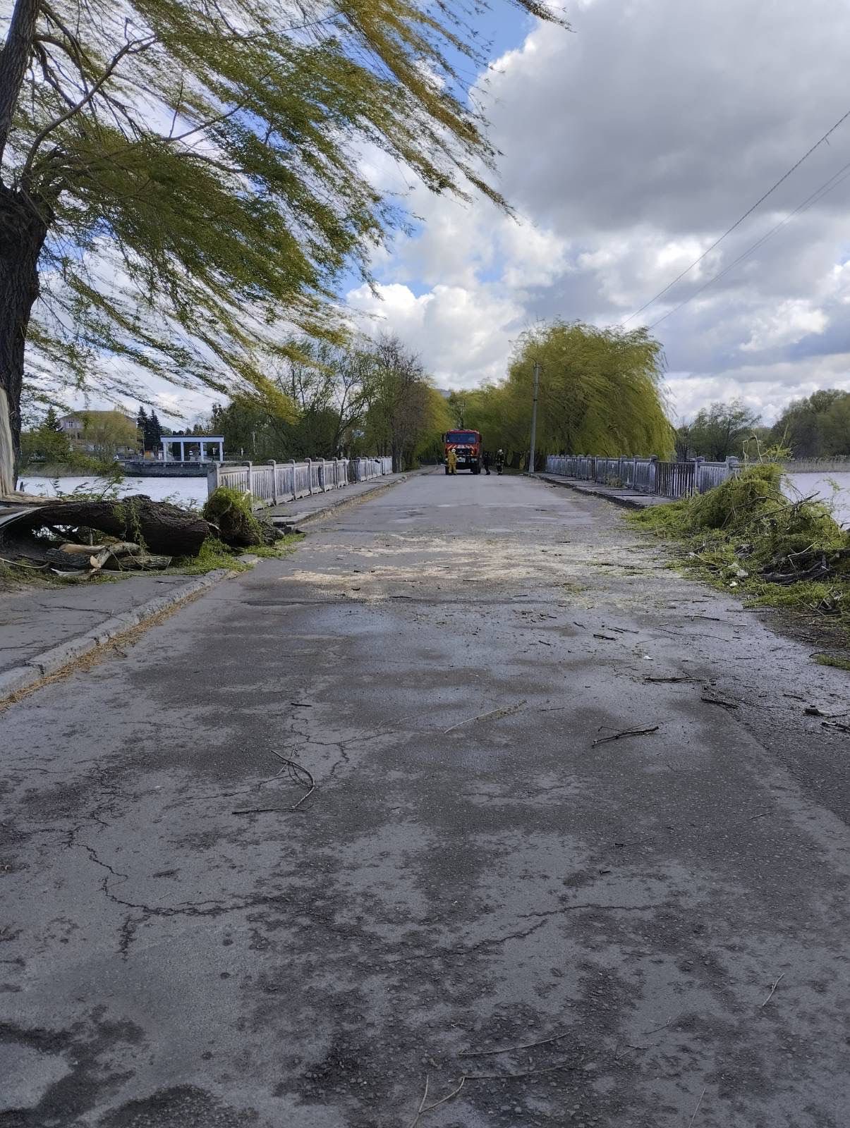 Фото до матеріалу: Негода на Дубенщині: пошкоджені дахи та дерева, стан електромереж