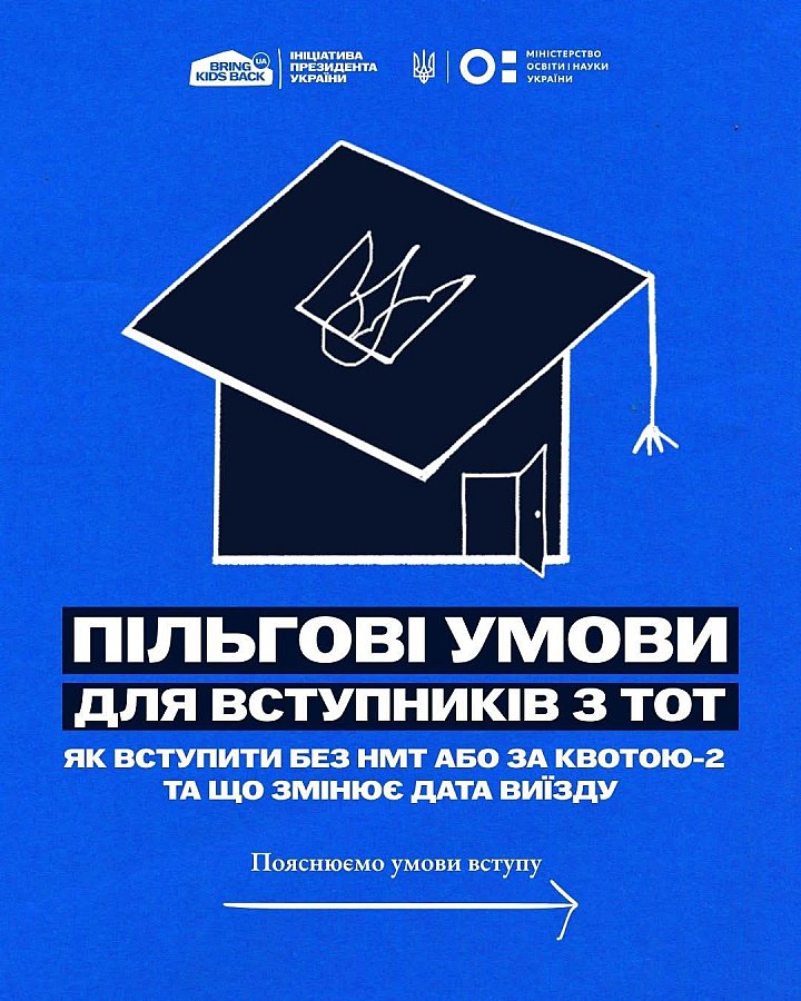 Фото до матеріалу: Вступ 2026 для молоді з тимчасово окупованих територій: умови, пільги та підтримка