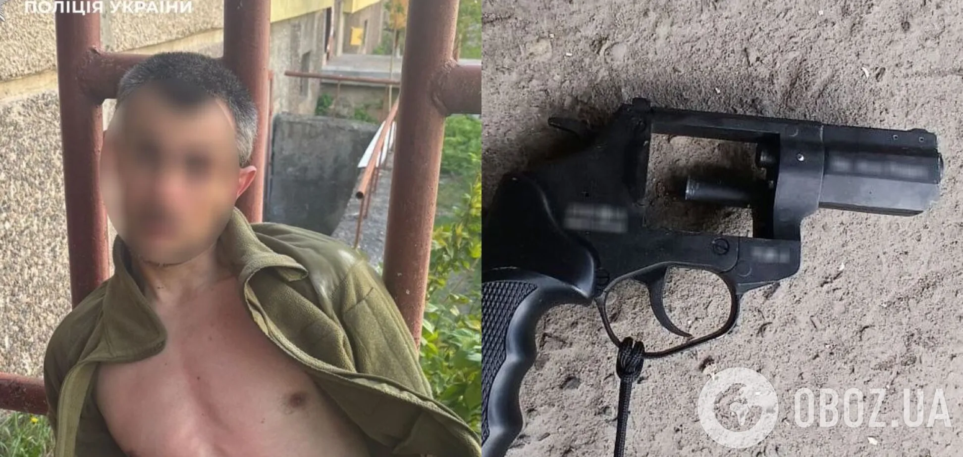 Фото до матеріалу: Стрілянина у Львові: спецназ затримав чоловіка з револьвером, постраждалих немає