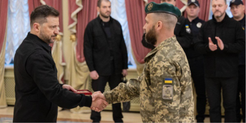 Фото до матеріалу: Волинські прикордонники нагороджені орденами за службу на фронті