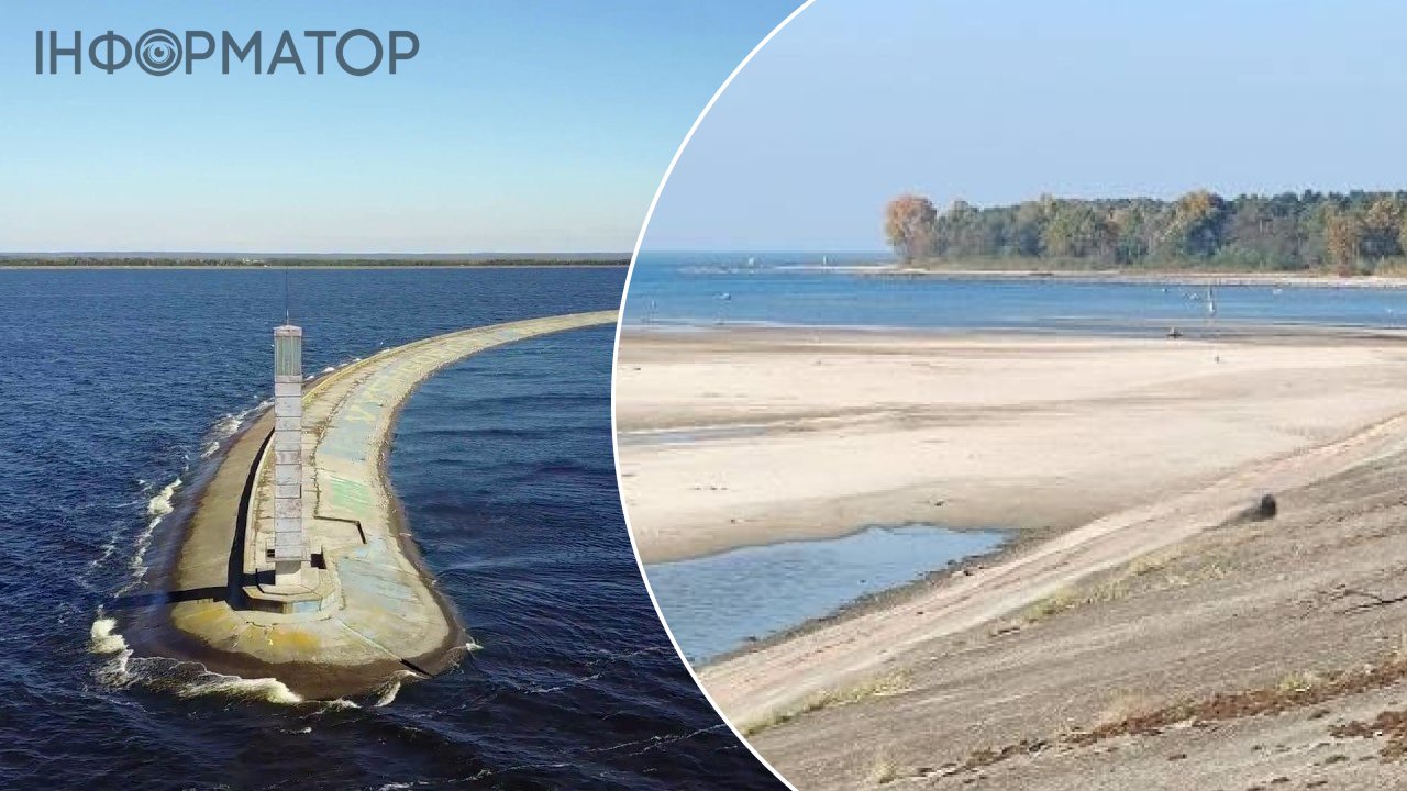 Фото до матеріалу: Укргідроенерго пояснило причину різкого обміління Київського водосховища