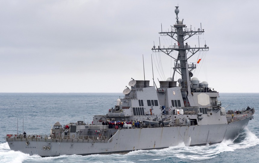 Фото до матеріалу: Серйозна пожежа на американському есмінці USS Higgins вивела корабель з ладу