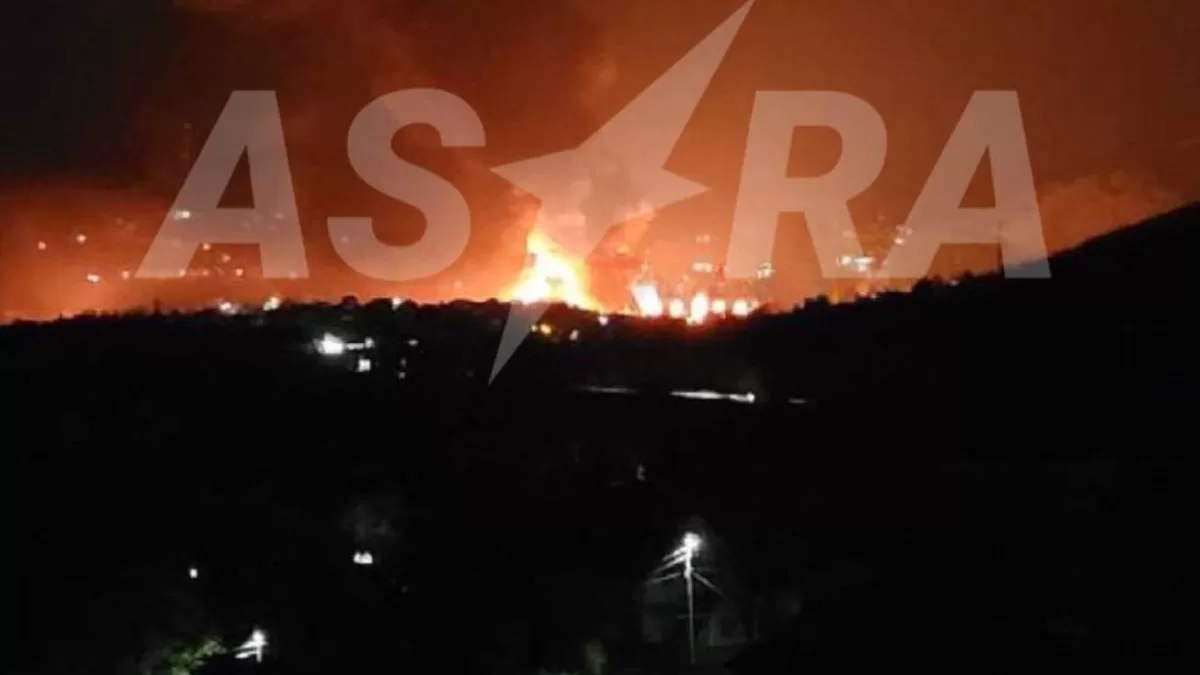 Фото до матеріалу: У Туапсе знову спалахнула пожежа на НПЗ після атаки безпілотників