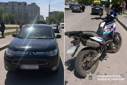 Фото до матеріалу: У Хмельницькому в ДТП травмувався 27-річний мотоцикліст