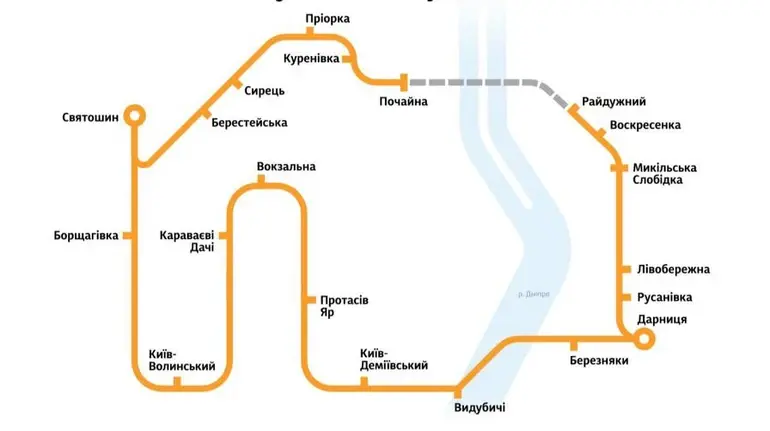 Фото до матеріалу: Змінюється графік Київської електрички: перерви та нові маршрути з 29 квітня
